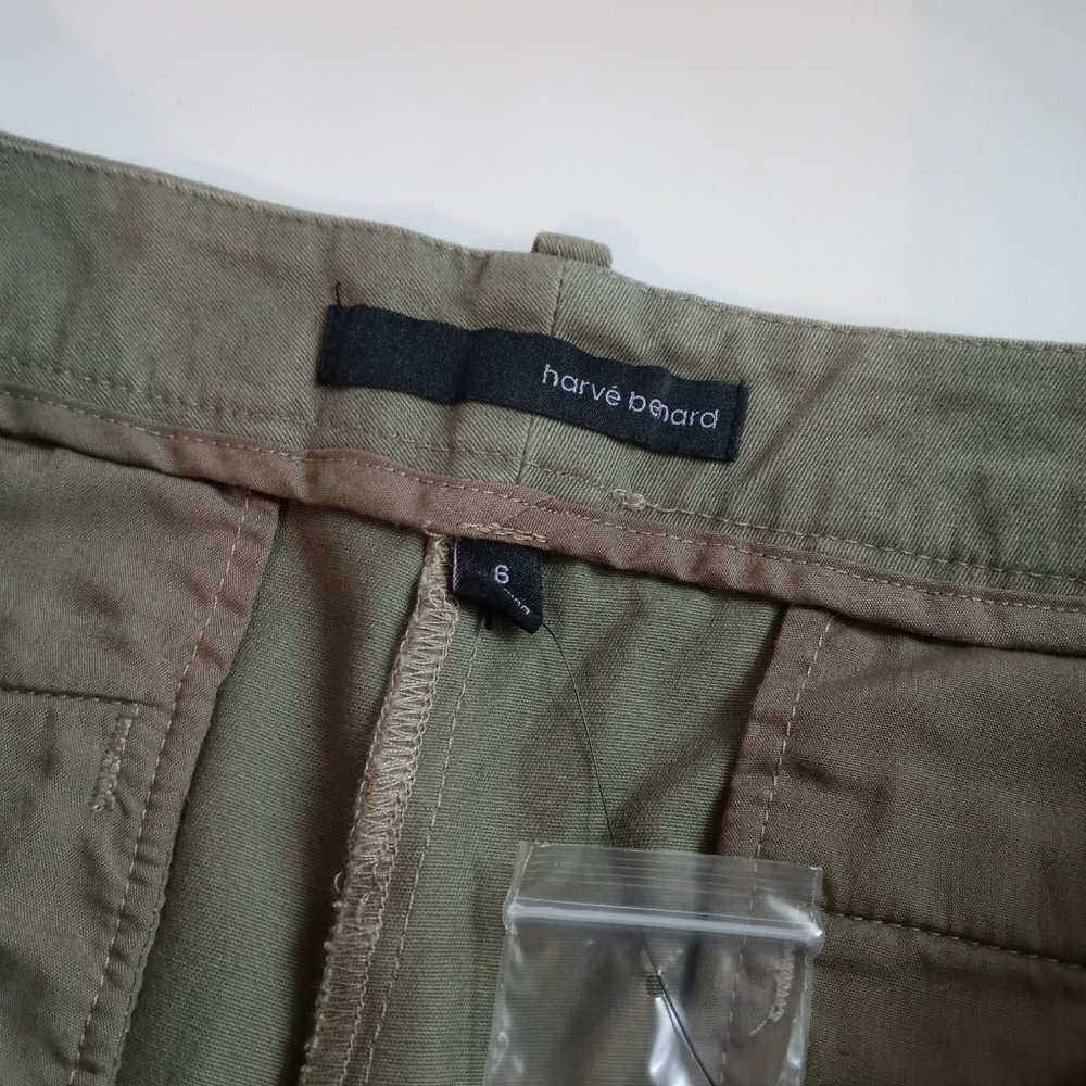 NWT HARVE BENARD dusty green summer shorts (sz2.6) - Picture 4 of 6